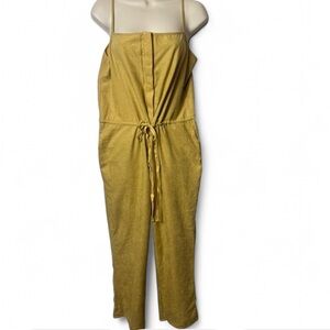 Faux Suede Drawstring‎ Jumpsuit